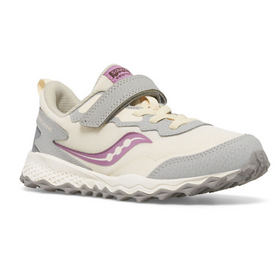 Saucony Peregrine Kids Strap Fastening Trail Shoe - Orchid