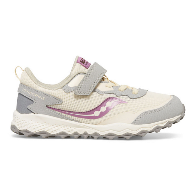Saucony Peregrine Kids Strap Fastening Trail Shoe - Orchid