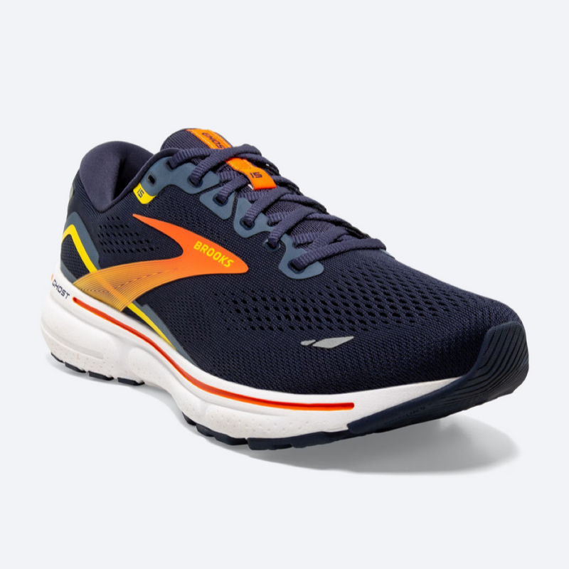 NEW COLOUR: Brooks Men's Ghost 15 in Peacot/Red/Yellow