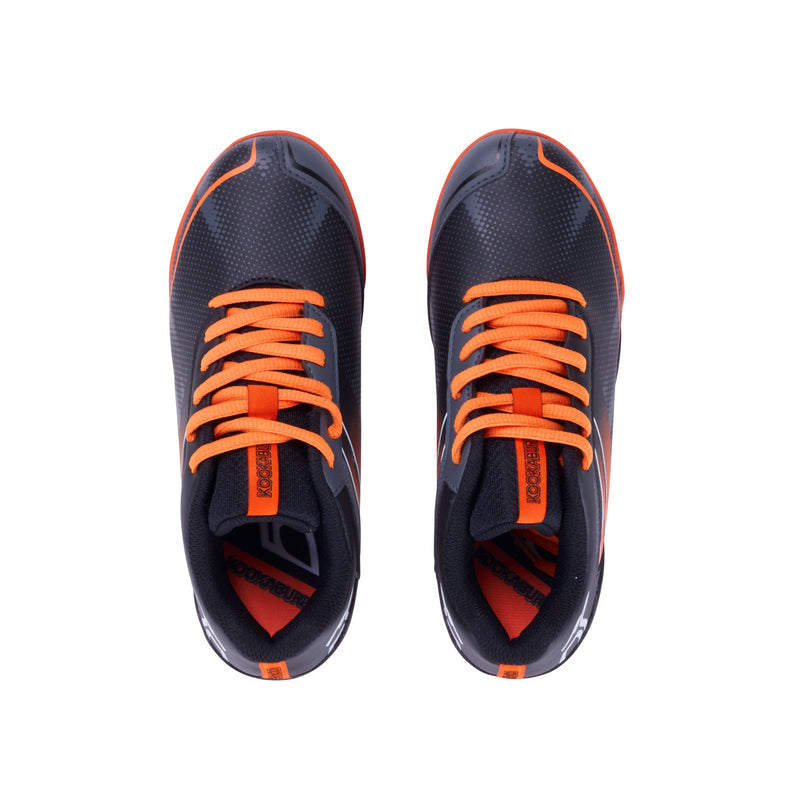 Kookaburra Neon Junior Hockey Shoes - Black/Orange