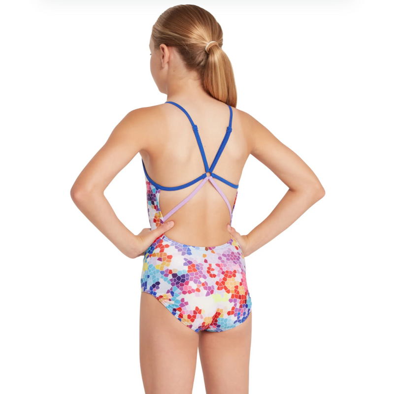 Zoggs Jigsaw Girls Starback Girls Swimsuit