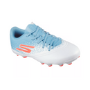 Skechers Razor Junior Football Boots - White/Turquoise/Pink