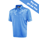 Island Green Junior Golf Polo - Blue Camo