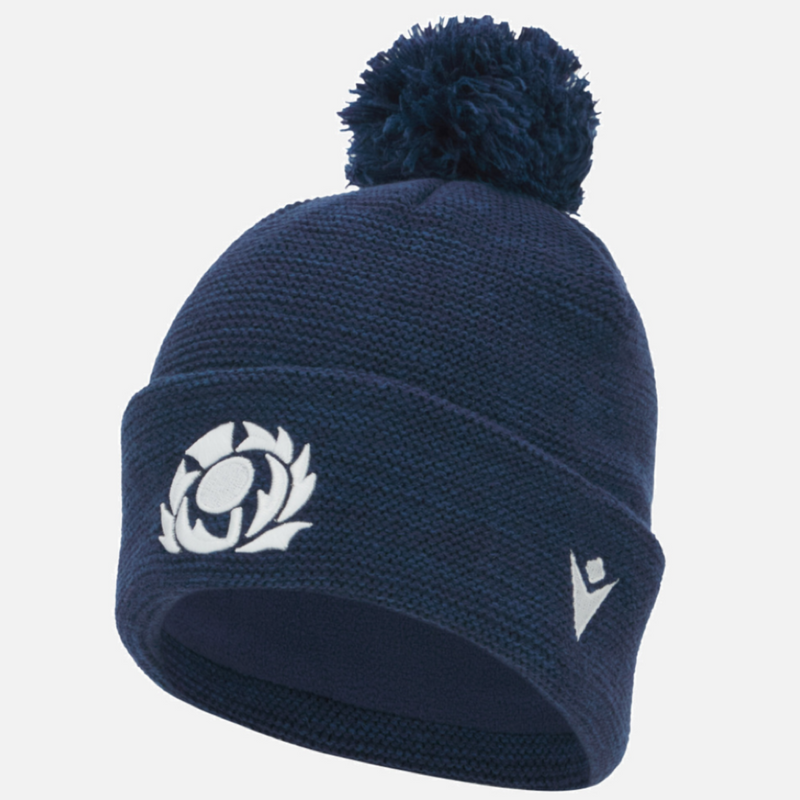 Scotland Rugby 25/26 Waffle Fleece Lined Pom Beanie
