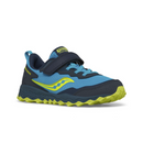 Saucony Peregrine Kids Strap Fastening - Navy/Citreon
