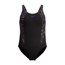 Speedo Girls Hyperboom Splice Muscleback - Black/Orange