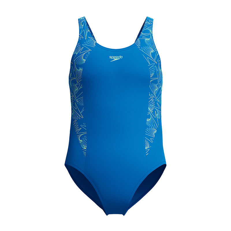 Speedo Girls Hyperboom Splice Muscleback - Blue/Lime