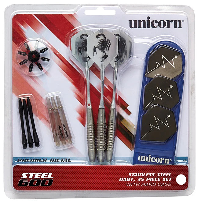 Unicorn Steel 600 Steel Tip Darts Set