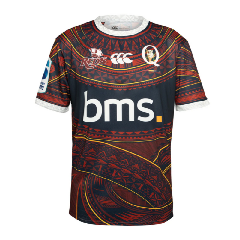 Queensland Red Pasifika Junior Warm Up Tee