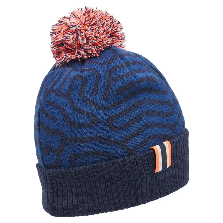 Edinburgh Rugby 2024/25 Blue Pom Pom Hat