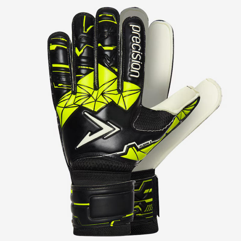 Precision Junior Fusion X Flat Cut Finger Protect GK Gloves