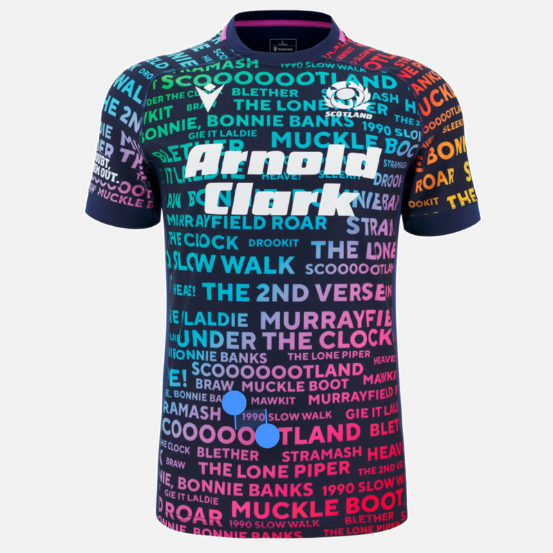 Scotland Rugby 25/26 'Words' Training Top JNR