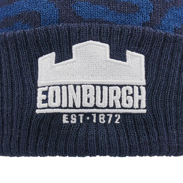 Edinburgh Rugby 2024/25 Blue Pom Pom Hat