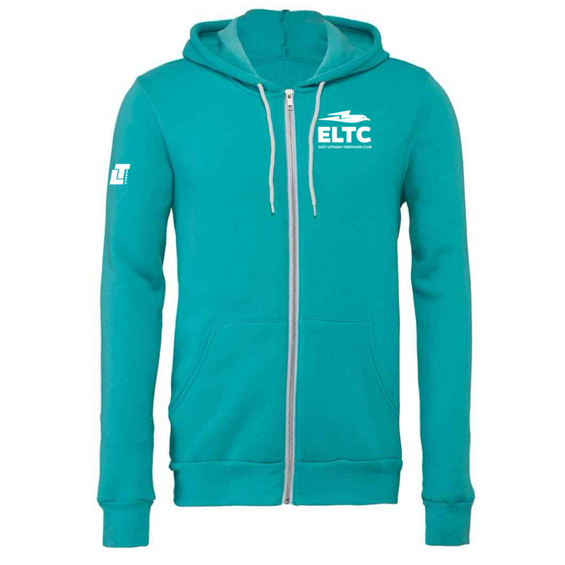 East Lothian Triathlon Club Polycotton Fullzip Hoody