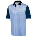 Island Green Mens Geometric Print 4-way Stretch Polo