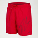 Speedo Boys Hyperboom 15” Swim Short - Red