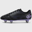 Canterbury Phoenix Genesis Team Junior Rugby Boots - Black/Purple