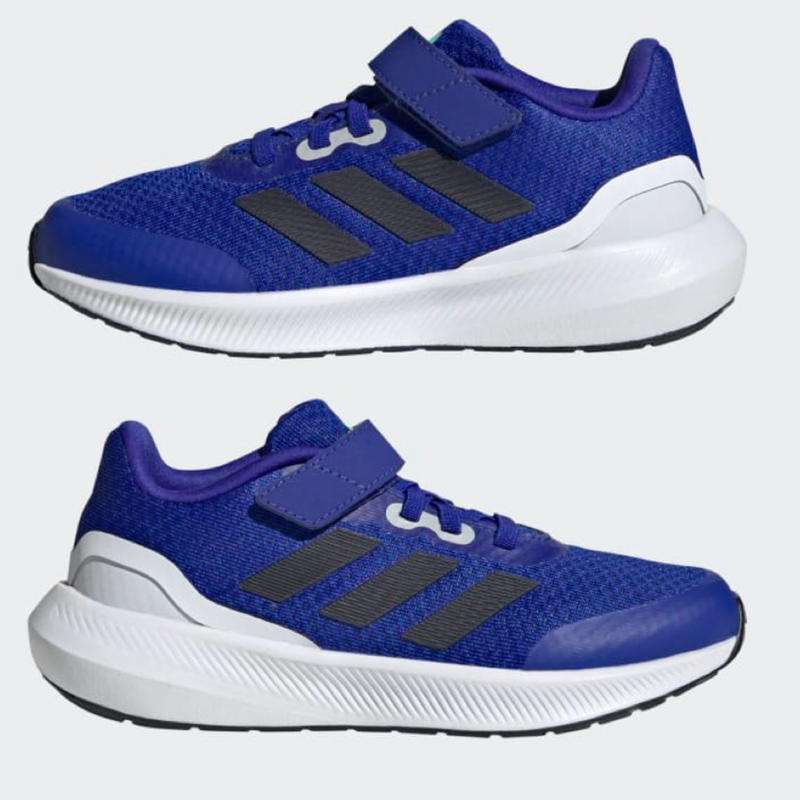 Adidas Run Falcon 3.0 Kids Strap Fastening Running Shoes