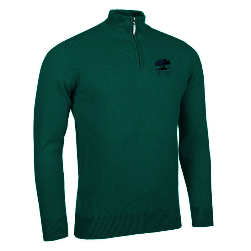 GGC Coll Mens Zip Neck Lambswool Pullover (choice of colours)