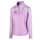 GGC Ladies Floral Zip Neck Golf Top Layer