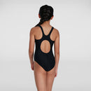 Speedo Girls Plastisol Muscleback - Black/Orange