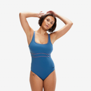 Speedo Contour Eclipse 1-piece Blue/Pink
