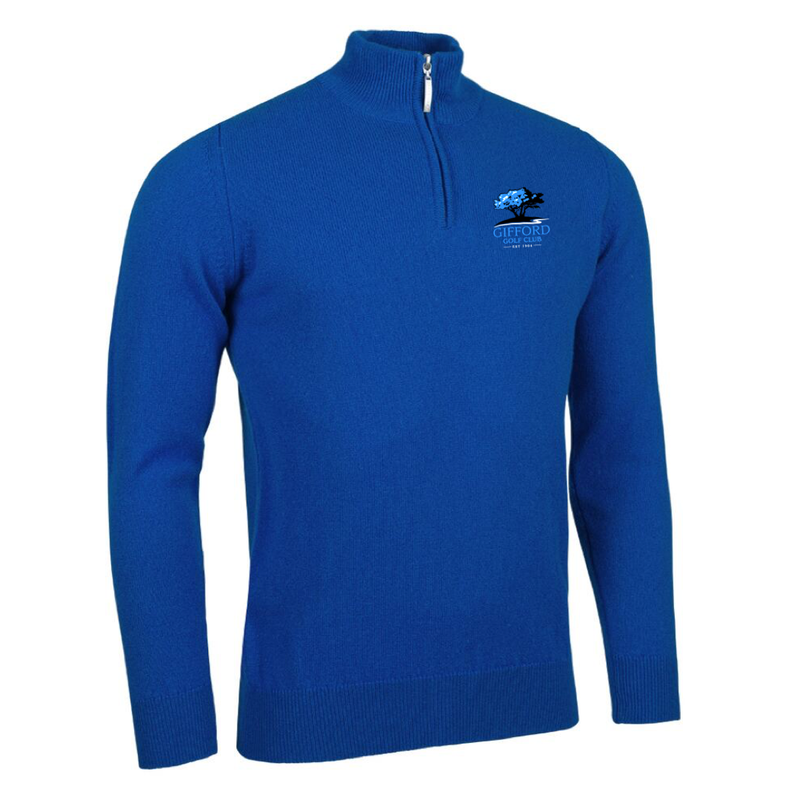 GGC Coll Mens Zip Neck Lambswool Pullover (choice of colours)
