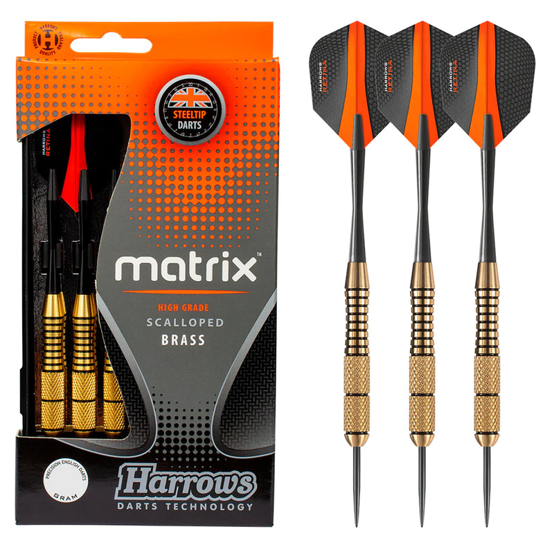 Harrows Matrix Scalloped Brass Darts