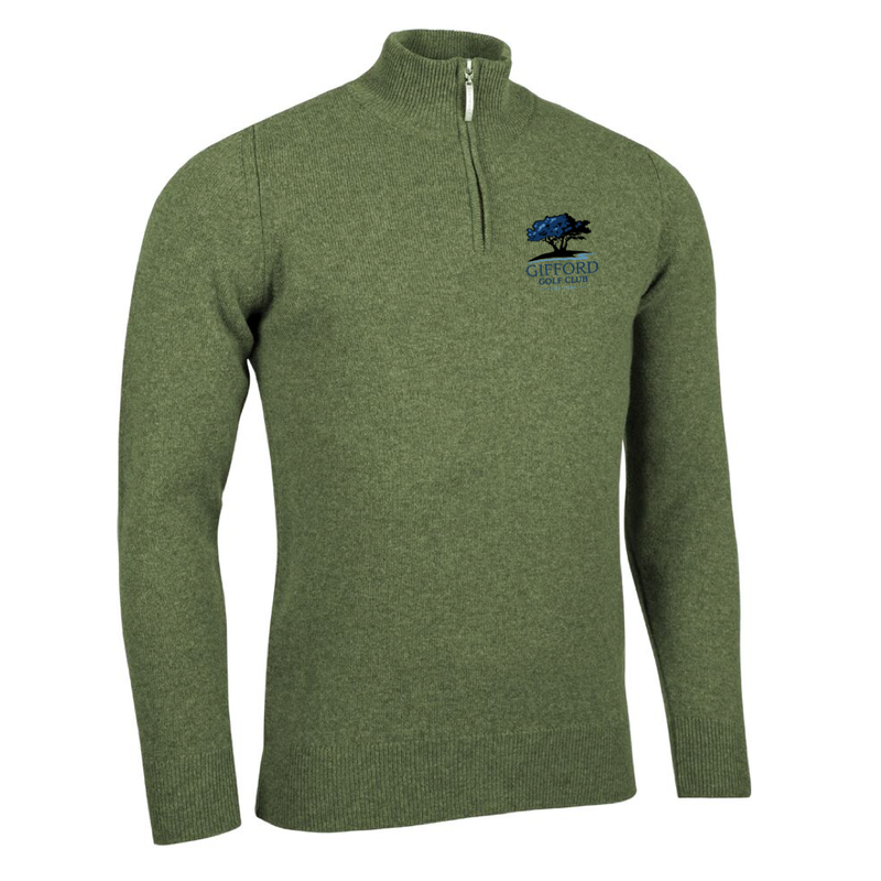 GGC Coll Mens Zip Neck Lambswool Pullover (choice of colours)