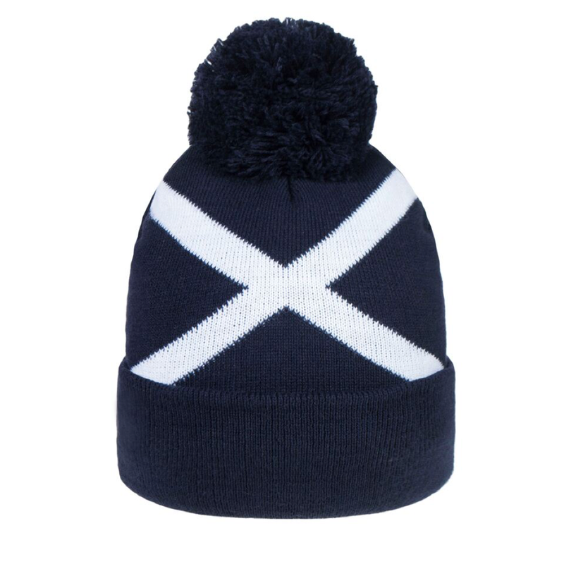 Glenmuir Saltire Pom Beanie