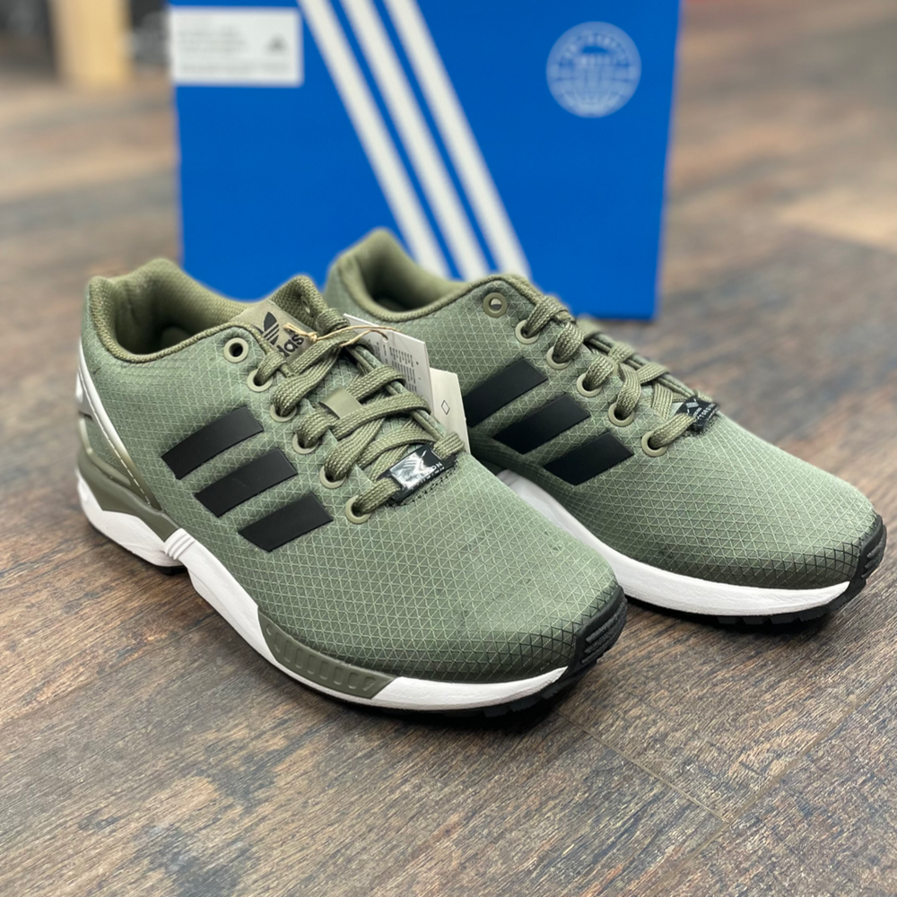 Adidas originals zx flux green sales