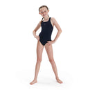 Speedo Eco Endurance Medalist Girls Swimsuit - Navy