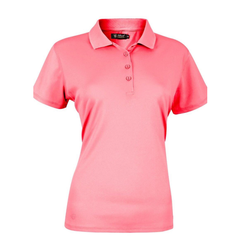 Island Green Womens Essential Polo - Candy Pink