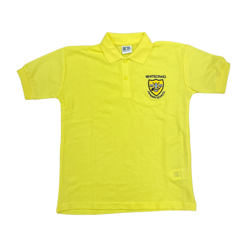 Whitecraig Primary School Polo - Yellow
