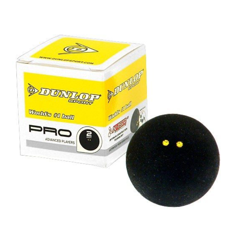Dunlop Pro Advanced Squash Ball (Double Yellow Dot)