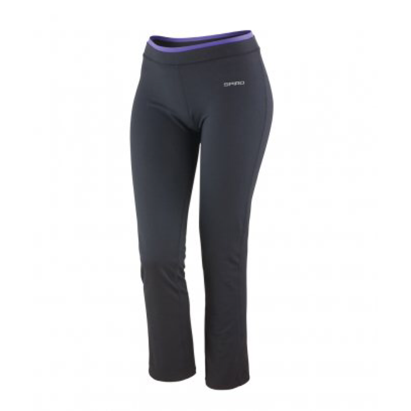 Ladies Fitness Trouser - Black/Lavender