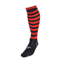 Precision Pro Hooped Socks - Black/Red