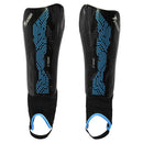 Precision Origin.0 Shin & Ankle Guards - Black/Cyan