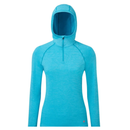 Ron Hill Womens Life Seamless Hoodie - Blue